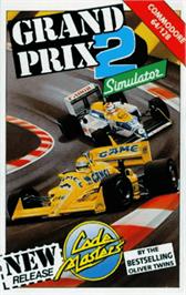 Box cover for Grand Prix Simulator 2 on the Commodore 64.