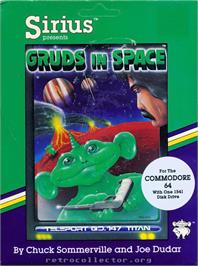 Box cover for Gruds In Space on the Commodore 64.