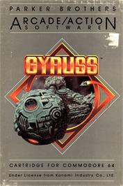 Box cover for Gyruss on the Commodore 64.