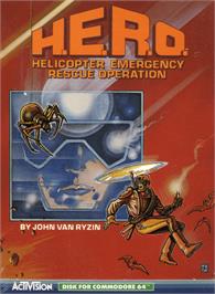 Box cover for H.E.R.O. on the Commodore 64.