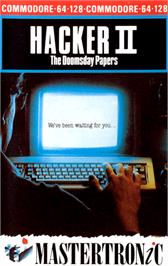 Box cover for Hacker II: The Doomsday Papers on the Commodore 64.