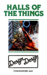 Box cover for Halls of the Things on the Commodore 64.