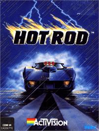 Box cover for Hot Rod on the Commodore 64.