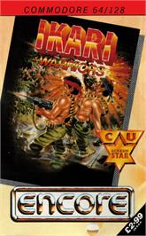 Box cover for Ikari Warriors on the Commodore 64.