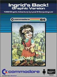 Box cover for Ingrid's Back! on the Commodore 64.