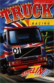 Box cover for International Truck Racing on the Commodore 64.