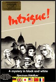 Box cover for Intrigue! on the Commodore 64.