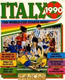 Box cover for Italy '90 Soccer on the Commodore 64.