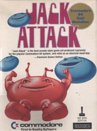 Box cover for Jack Attack on the Commodore 64.