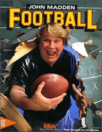 Box cover for John Madden Football on the Commodore 64.