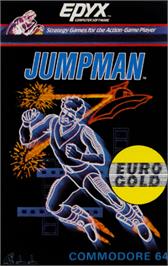 Box cover for Jumpman on the Commodore 64.