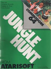 Box cover for Jungle Hunt on the Commodore 64.