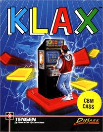 Box cover for Klax on the Commodore 64.