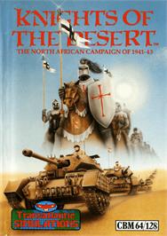 Box cover for Knights of the Desert: The North African Campaign of 1941-1943 on the Commodore 64.