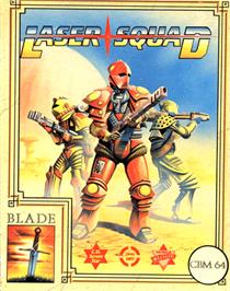 Box cover for Laser Squad on the Commodore 64.