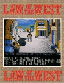 Box cover for Law of the West on the Commodore 64.