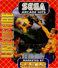 Box cover for Line of Fire on the Commodore 64.