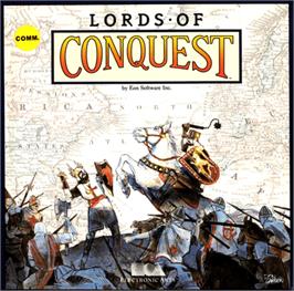 Box cover for Lords of Conquest on the Commodore 64.