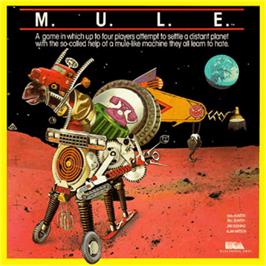 Box cover for M.U.L.E. on the Commodore 64.