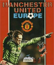 Box cover for Manchester United Europe on the Commodore 64.