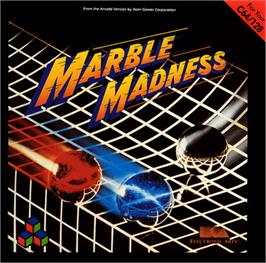 Box cover for Marble Madness on the Commodore 64.