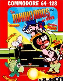 Box cover for Mario Bros. on the Commodore 64.