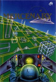 Box cover for Mercenary: Escape From Targ with the Second City on the Commodore 64.