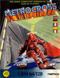 Box cover for Metro Cross on the Commodore 64.