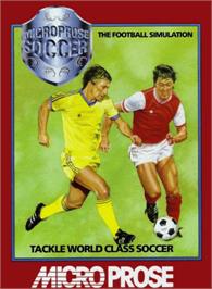 Box cover for Microprose Pro Soccer on the Commodore 64.