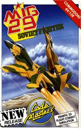 Box cover for Mig-29 Soviet Fighter on the Commodore 64.