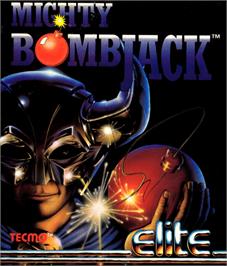 Box cover for Mighty Bombjack on the Commodore 64.