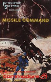 Box cover for Missile Command on the Commodore 64.