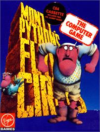 Box cover for Monty Python's Flying Circus on the Commodore 64.
