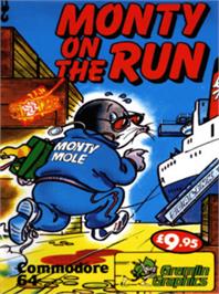 Box cover for Monty on the Run on the Commodore 64.