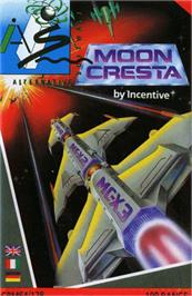 Box cover for Moon Cresta on the Commodore 64.