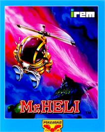 Box cover for Mr. Heli on the Commodore 64.