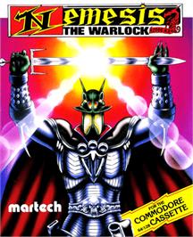 Box cover for Nemesis the Warlock on the Commodore 64.