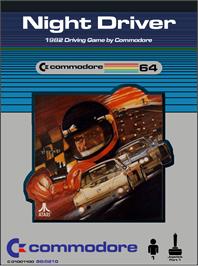 Box cover for Night Driver on the Commodore 64.