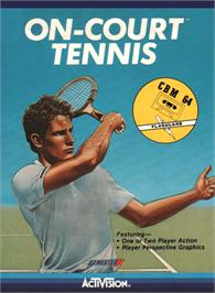 Box cover for On-Court Tennis on the Commodore 64.