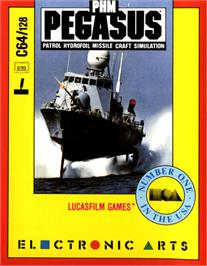 Box cover for PHM Pegasus on the Commodore 64.
