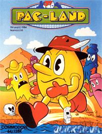 Box cover for Pac-Land on the Commodore 64.