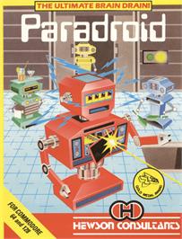 Box cover for Paradroid on the Commodore 64.