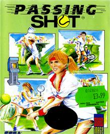 Box cover for Passing Shot on the Commodore 64.