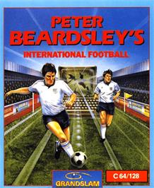 Box cover for Peter Beardsley's International Football on the Commodore 64.