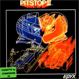 Box cover for Pitstop II on the Commodore 64.