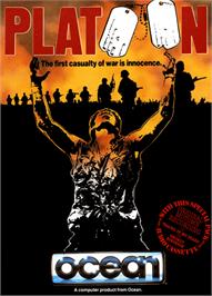 Box cover for Platoon on the Commodore 64.