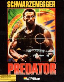 Box cover for Predator on the Commodore 64.