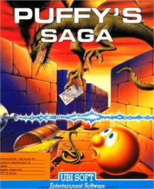 Box cover for Puffy's Saga on the Commodore 64.