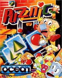 Box cover for Puzznic on the Commodore 64.