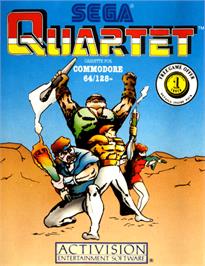 Box cover for Quartet on the Commodore 64.